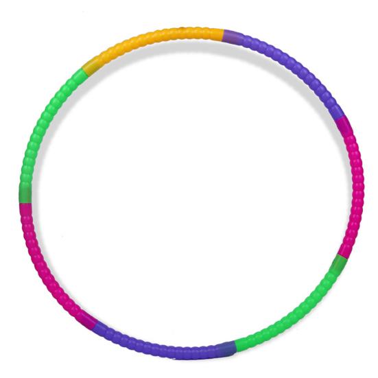 Cerchio Hula in Plastica Colorata Staccabile 50/60cm per Bambini Attrezzo Fitness Sportivo