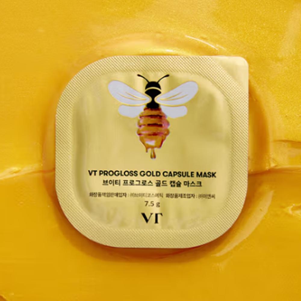 VT Капсульная маска 3-х видов (Progloss + Супер Гиалон + Цика) 7,5 г x 3 шт. Progloss Gold 7.5g x 3ea