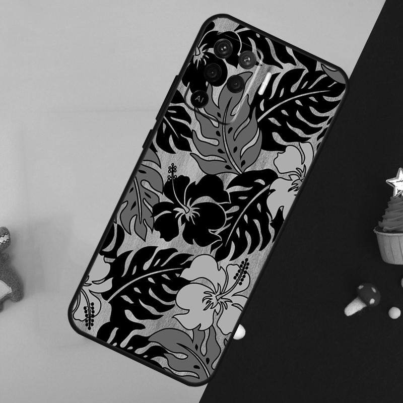 Tropical Paradise Hawaiian Flower Case For Oppo A96 A76 A16 A17 A57 A60 A40 A80 A18 A38 A58 A78 A98 A15 A54 A74 A94 A6 A5 Pro