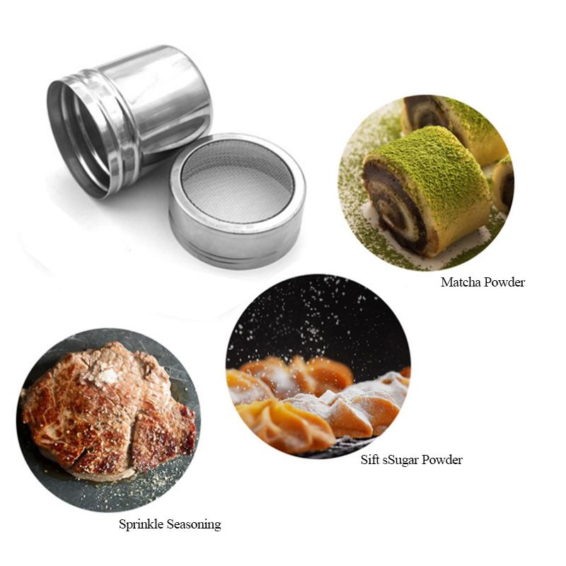 New Cocoa Powder Spicer Stainless Steel Chocolate Coffee Cocoa Flour Powder Mesh Spicer Household Kitchen Cooking Utensils
