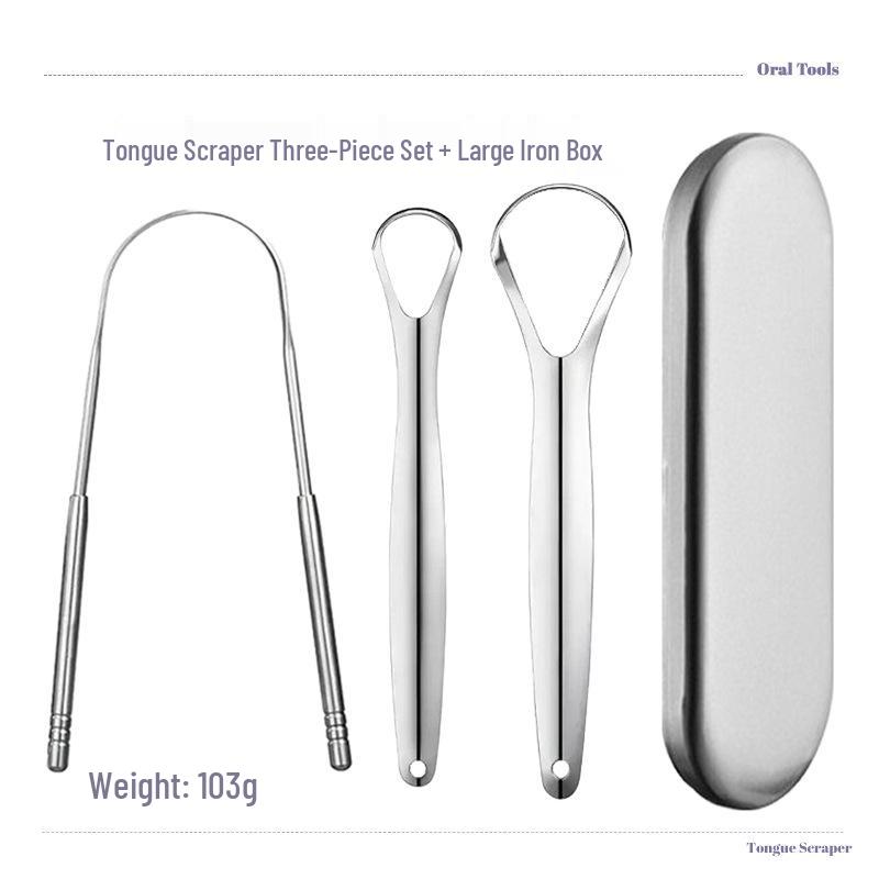 U-Shaped Stainless Steel Tongue Scraper and Coating Cleaner