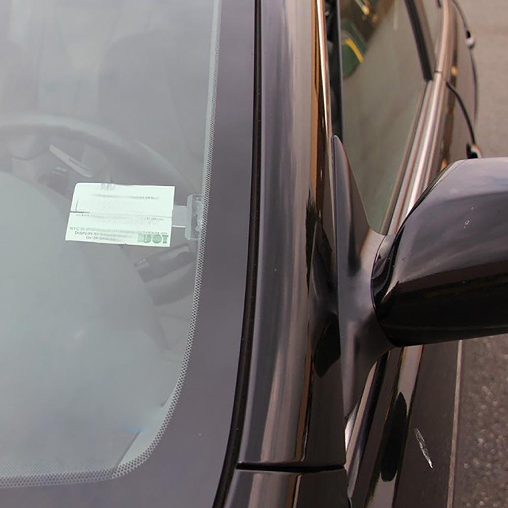 1Pc Car Vehicle Accessory Parking Ticket Permit Card Ticket Holder Clip Sticker