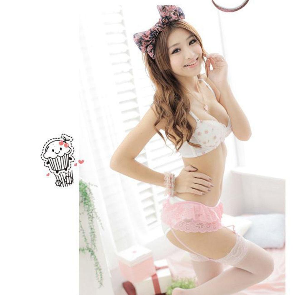 Sexy Lace Suspender High Knee Stocking Open Crotch Hold On Belt Lady Crotchless Tights Flower NightLife Sex Erotic for Women