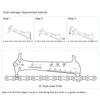 Fahrräder Kettenverschleißanzeiger Prüfer Fahrräder Kettenreparaturwerkzeug Messlineal Fahrradkette Messlehre Messlineal