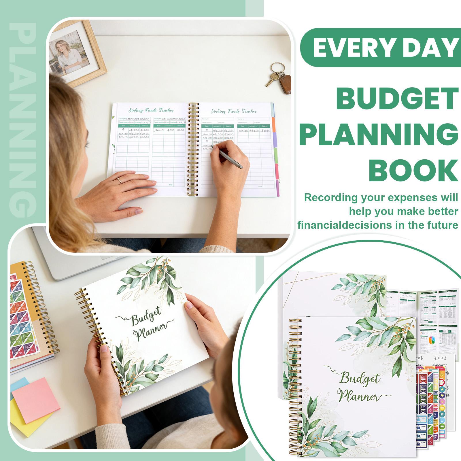 

Budget Planning Notebook And Monthly Billing Recorder – Premium Hardcover Budget Notebook With 12 Pockets For Saving, Debt, And Expense Tracking One Size зелений