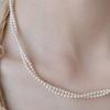 TATIANA Double Pearl Twist Necklace NZ2482