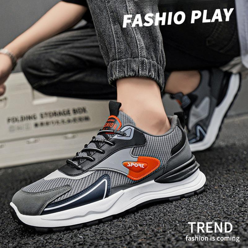 Trend Versatile Men Tennis Shoes Fashionn Lightweight Breathable Platform Running Shoes Male Basketball Shoe Elasticity Sneakers