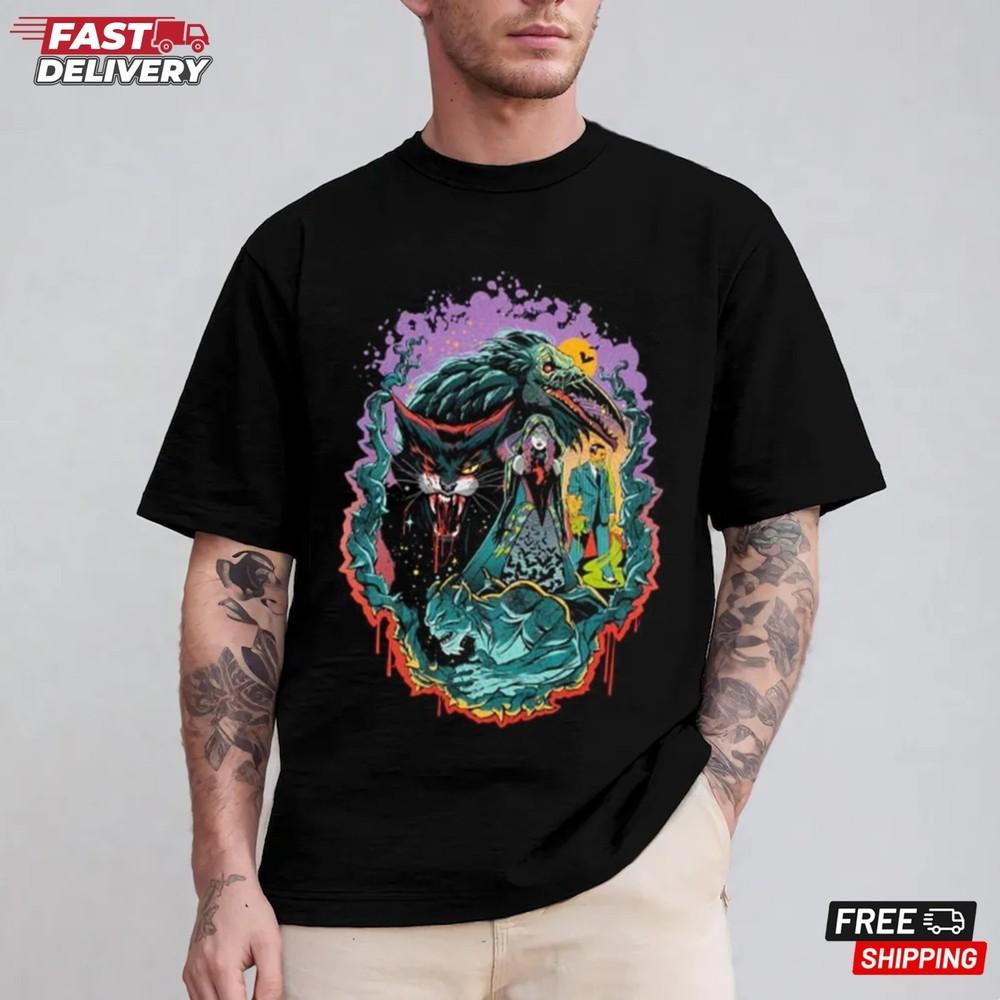 Halloween Horror Nights 2025 Origins of Horror T-Shirt, Halloween Gift Shirt Unisex T-Shirt XXXXL