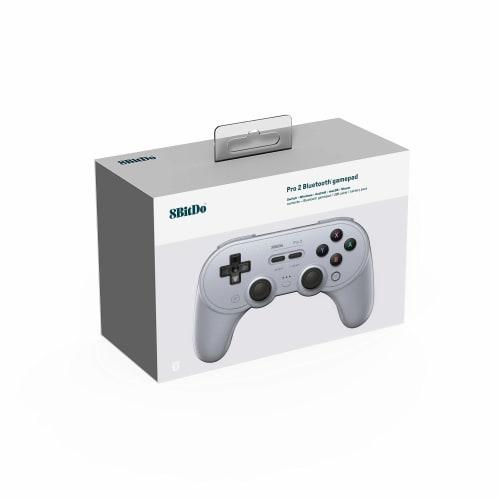 8bitdo Pro 2 Gamepad, graue Version für NS Switch, PC, Android, macOS, Steam Deck, iPhone, iPad, macOS, Apple TV, Raspberry Pi