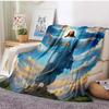 6 Size Merciful Jesus Christian God Flannel Art Blanket Throw Sofa Bed Cover Four Season Soft Fluffy Quilt Blanket Flannel Throw