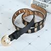 Alloy Pin Buckle Belt PU Leather Waist Strap Fashion Waistband  Decor Accessories