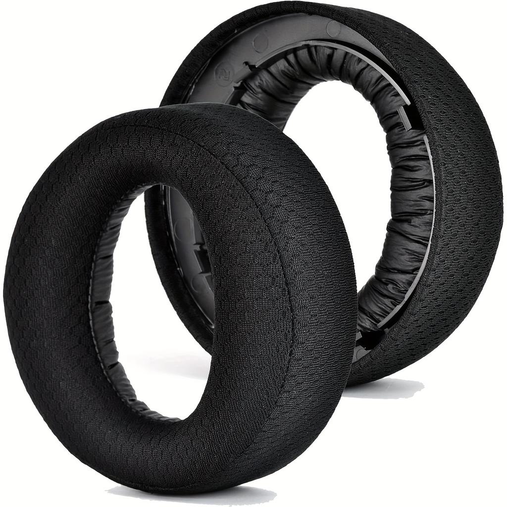 Replacement Ear Pads for Sony Playstation 5 PS5 Pulse 3D Wireless Headset, Breathable Mesh Fabric Headphone Ear Cushion
