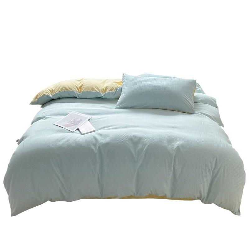 2025 All-Season Home Textile Bedding Set: Bed Sheet, Duvet Cover, Quilt Cover for Student Dorms - 3-Piece Set