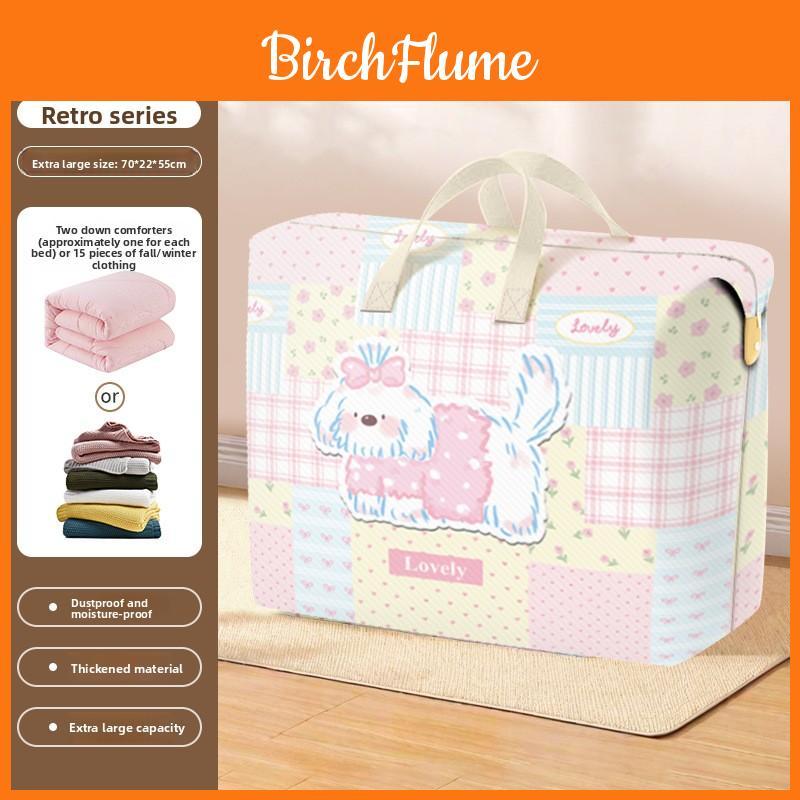 Cotton Quilt Storage Bag With Oxford Fabric For Bedroom Organization And Moving