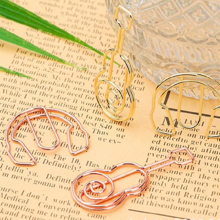 50Pcs Mini Paper Clip Music Note Shaped Paper Clip Home Office Note Paper Clips