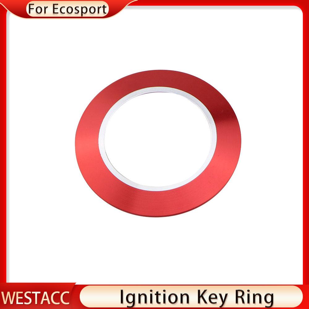 4 Farben Auto Motor Start Stop Aufkleber Abdeckung Trim Dekoration Ring für Ford Ecosport 2013 - 2017 Auto-Styling