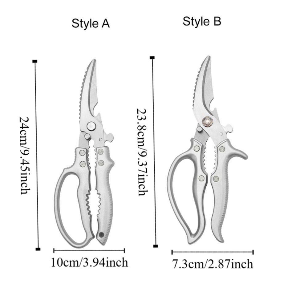 Steel Chicken Bone Shear Sharp BBQ Scissor Multifunctional Kitchen Scissor  Ramen