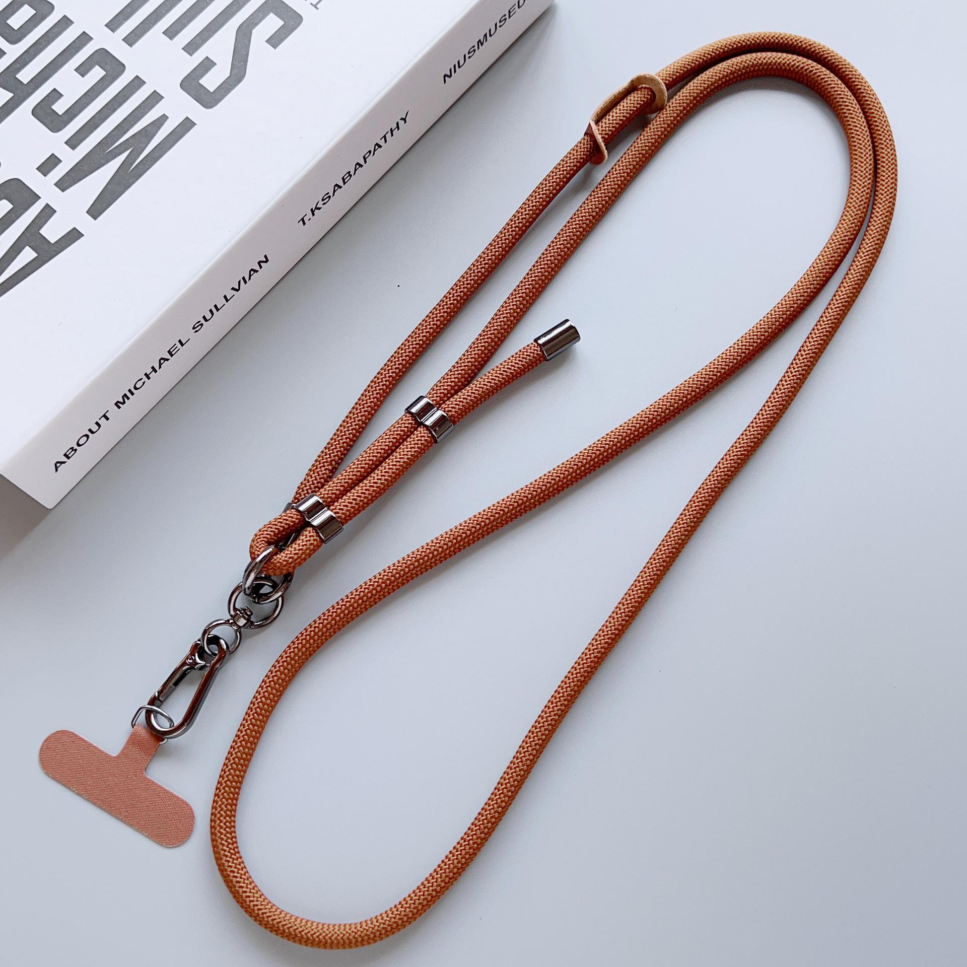 8MM Dual-Use Phone Lanyard: Crossbody & Wrist Strap, Anti-Lost Woven Chain
