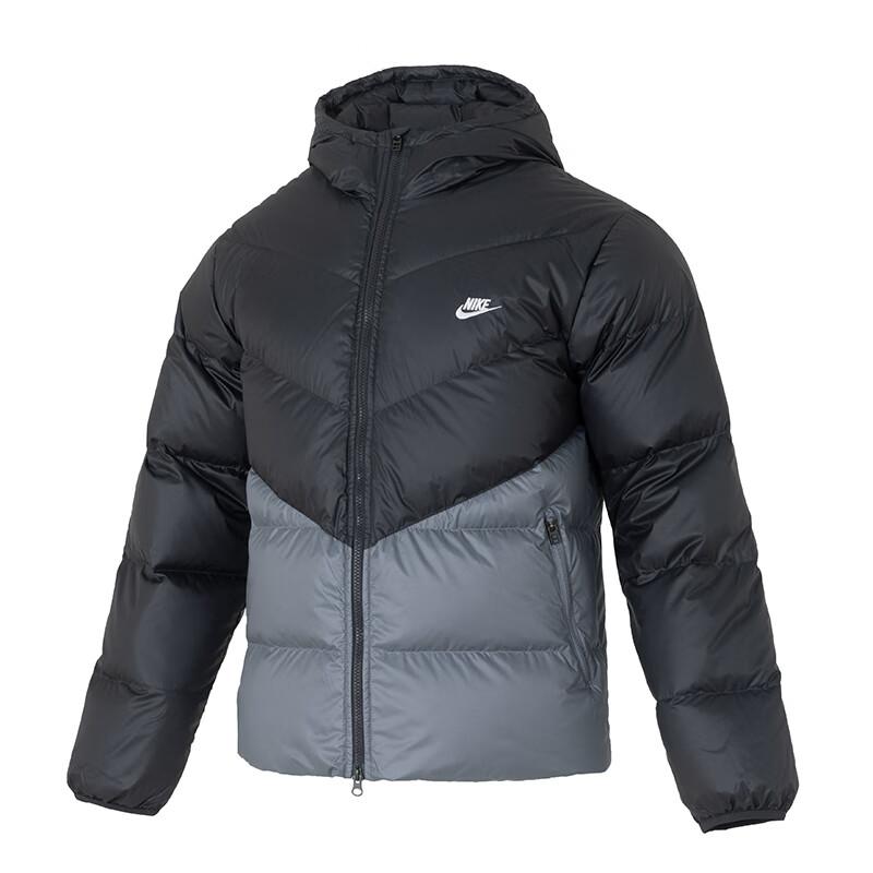 New Nike Down Jackets Men's Gray Black HQ7791-061