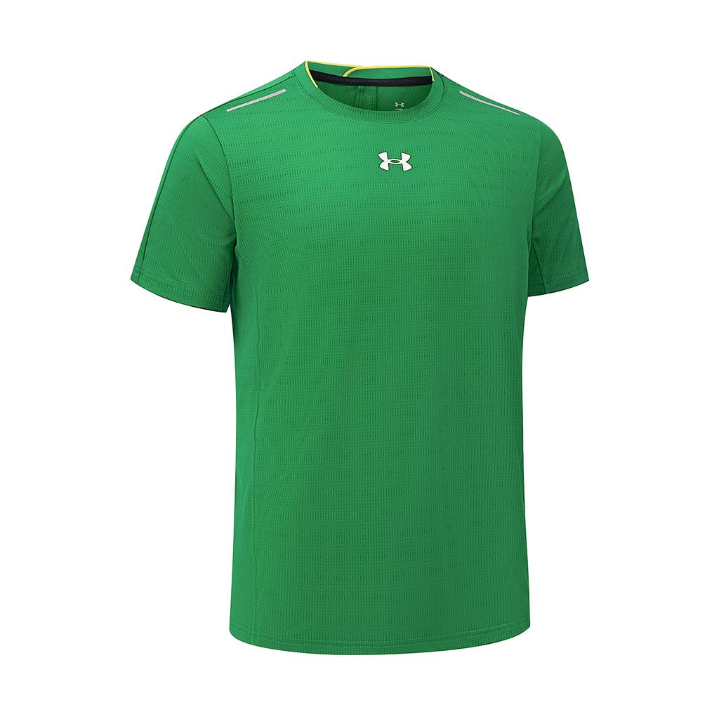 Under Armour Sports Jersey Running Workout Daily Casual Short Sleeve Dopamine Crew Neck T-Shirt Unisex T-Shirt Green 22500509-305