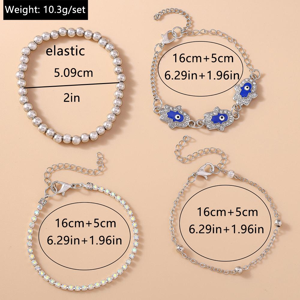 Delicate Evil Eyes Bracelet for Women Girls Y2k Crystal Chain Bracelets Birthday Party Jewelry Gifts