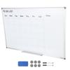 Calendar Whiteboard, 36 x 24 Inches Magnetic Dry Erase Calendar Board, Monthly Planner Whiteboard for Wall, 1 Magnetic Erase & 2 Dry Erase Marker &