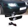 1 Pair LED Foglamp Front Grille Front Bumper Grille Fog Lights for VW Bora Jetta MK4 1999-2007