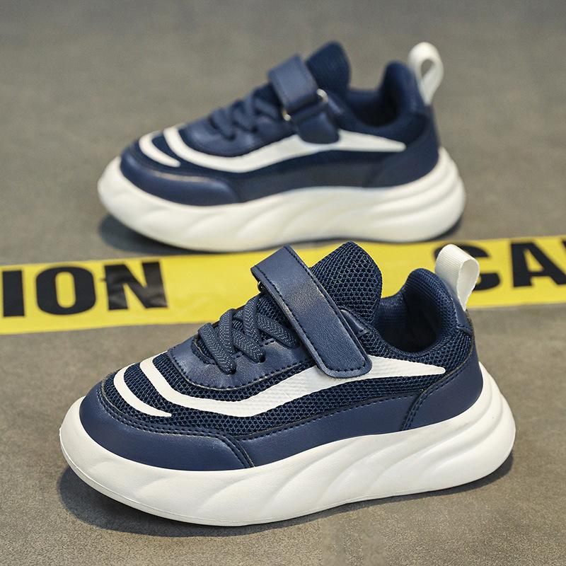 Boys' shoes 2025 spring and autumn new breathable middle-aged children's children's mesh middle-aged children's casual shoes soft-soled sports shoes