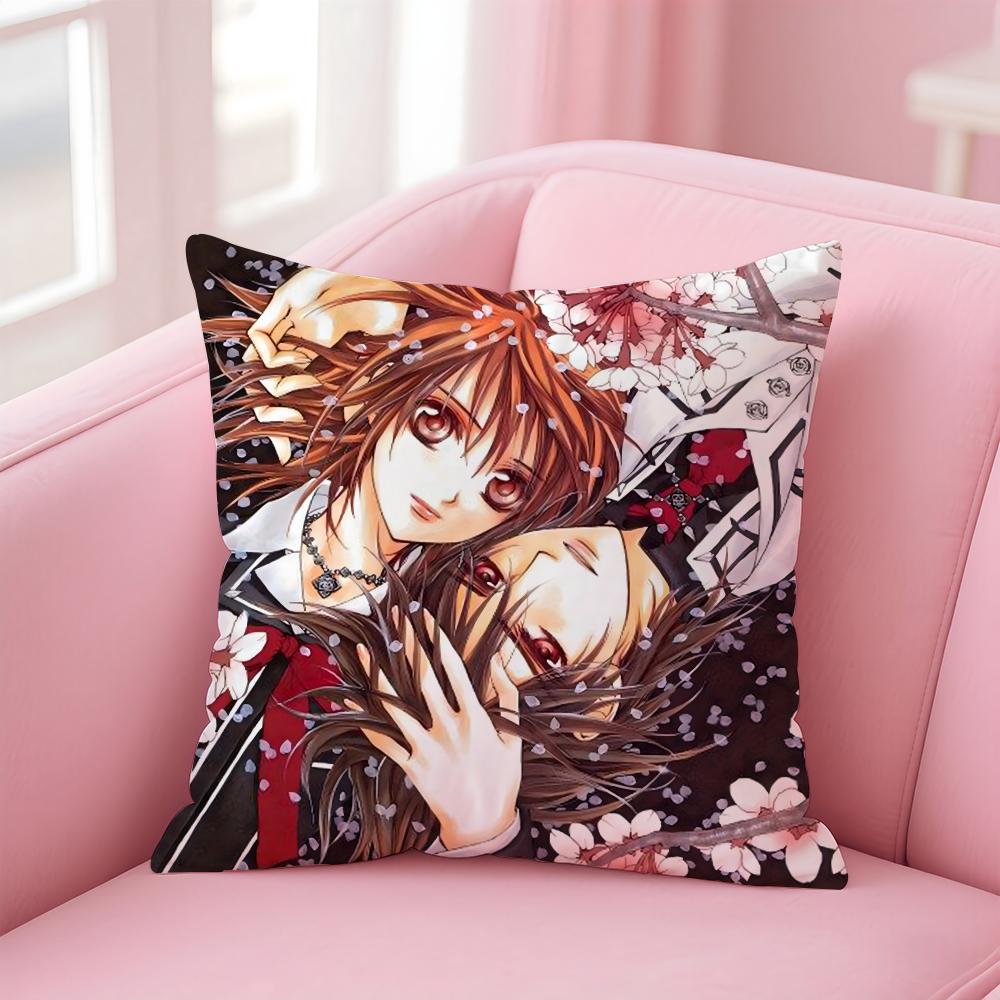 V-Vampire Knight Cushion Cover Comfortable Reversible Pillow Cover Ideal for Car Sofa Bedroom & Beyond