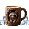 3D Kaffeetasse 11 oz Baumloch Tier Trinkbecher Trinktassen für Männer Frauen Morgenroutine Entspannende Momente Geburtstagsparty