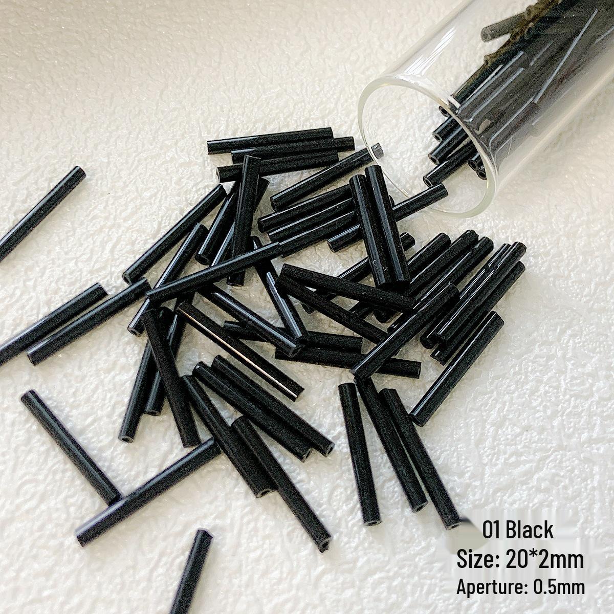 

20 мм стеклянные бусины HyunA, трубчатые, россыпью для самостоятельного изготовления бус, браслетов, ожерелий