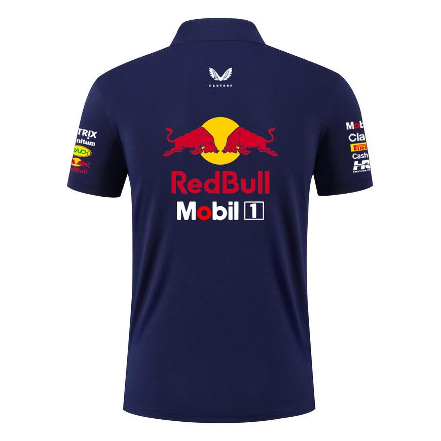 Red Bull Rennteam Verstappen Kleidung F1 Formel Racing Kleidung 2026 Sommer Herren Baumwoll-Polohemd