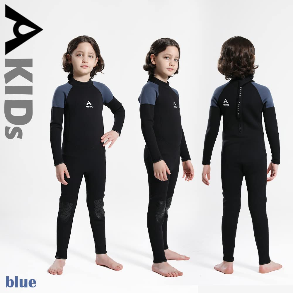 Exclusive Wetsuit for 3mm Full Back UV Surfing G20WK01 Long [UMIZAR] [Amazon Brand] Children's Wetsuit, Kids, Suit, Zip, Neoprene, Sunscreen,