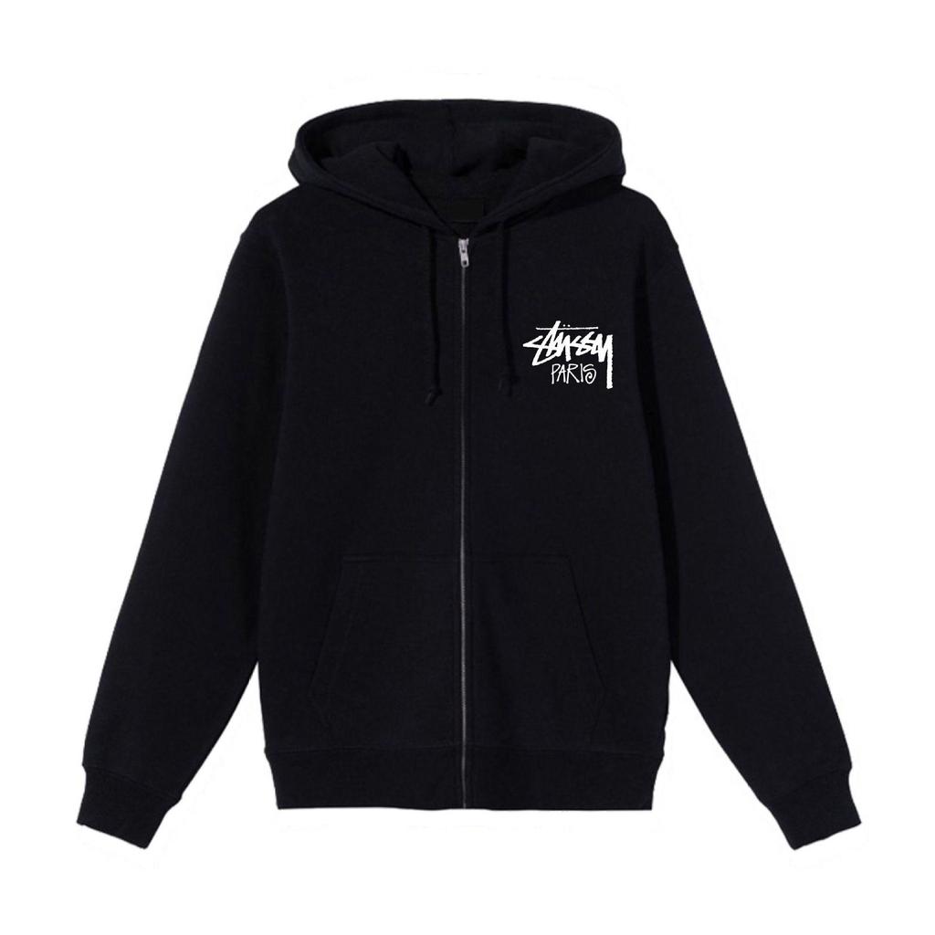 Unisex Hooded Zipper Cardigan with Label – Trendy Autumn/Winter Sweatshirt