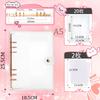 A5 Size Sticker Includes 20 Sticker Sheets 2 PP Sticker Backing Large Perfect for Fan and Original Creations Binder, Transparent, 6-Hole, + Sheets,