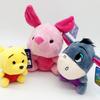 12-20cm Winnie the Pooh Bear Tiger Pig Anime Cute Cartoon Plush Dolls Toys Keychain Pendant Room Decoration Kids Birthday Gift
