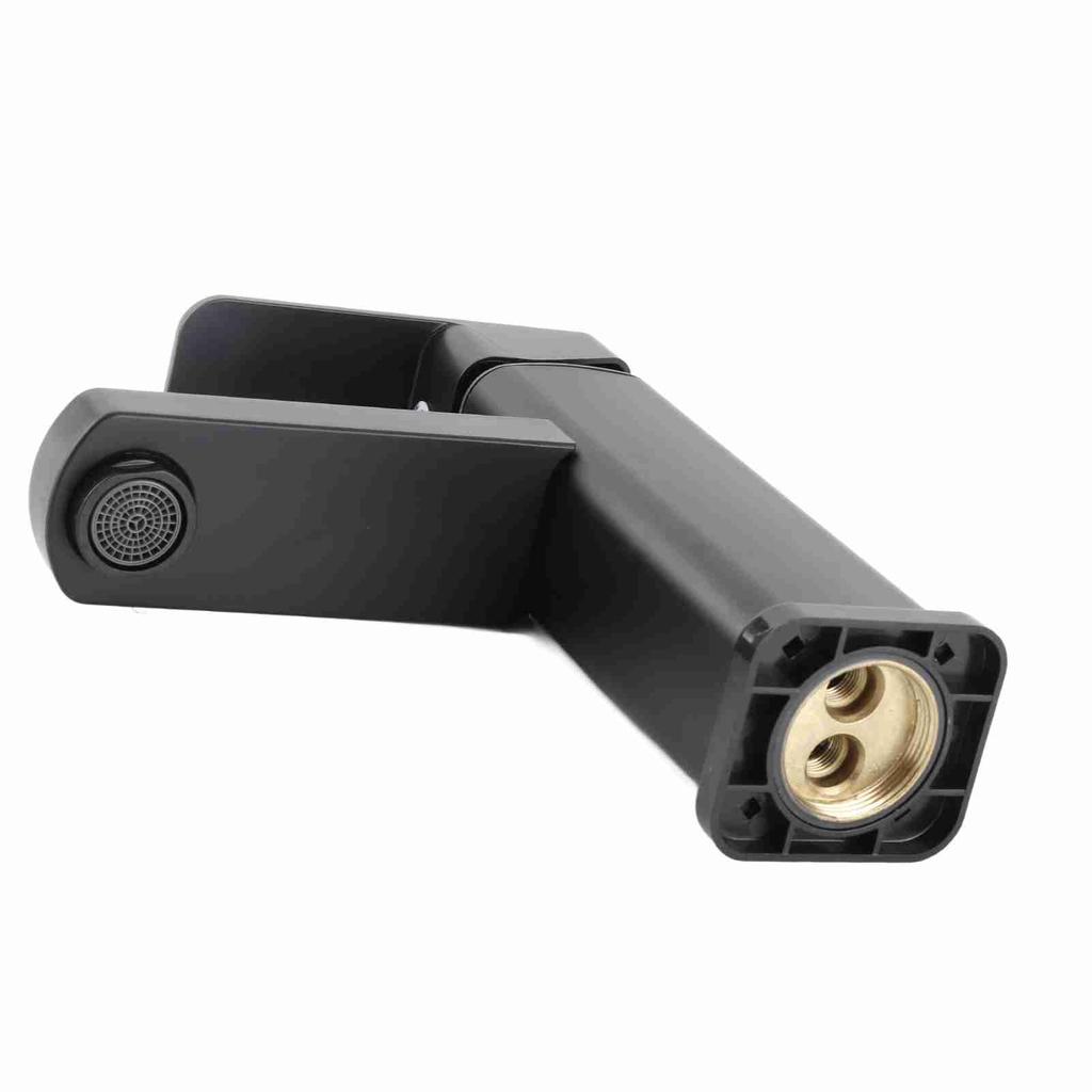 Badezimmer-Wasserhahn, Einlochmontage, Edelstahl, modern, verstellbar, heiß/kalt, Waschbecken-Wasserhahn für Badezimmer