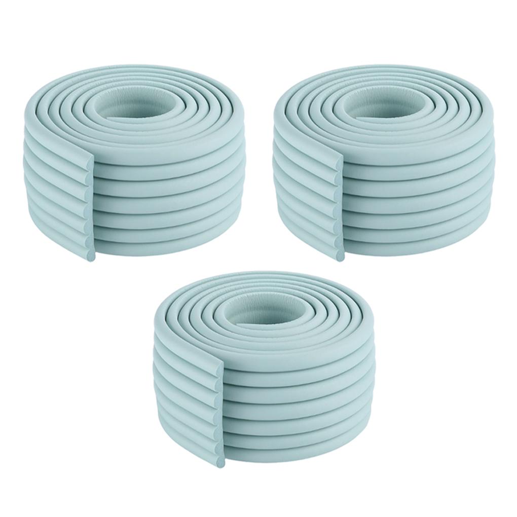 

3Pcs Baby Table Corner Protector Desk 2m Protection Strip DIY Safety Anti-collision Furniture Tapes Home School Kindergarten cyan