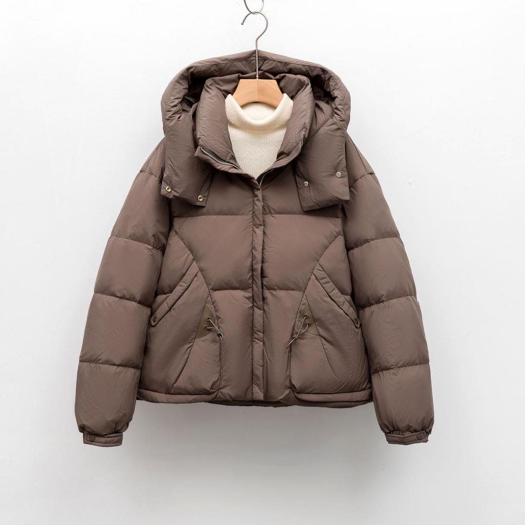 Down Duck Down Simple Warm New Thickened Loose Women's Down Jacket