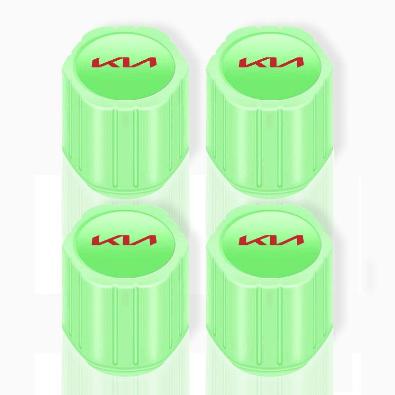 Luminous Car Motorcycle Tire Valve Caps Badge Emblem Styling For Kia Rio 3 K2 Ceed Cerato K3 Sportage 4 Picanto K5 Optima Sorento Forte Stinger