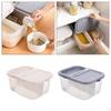 10L Transparent Rice Container Storage Bucket Kitchen Organization Crisper for Dry Food