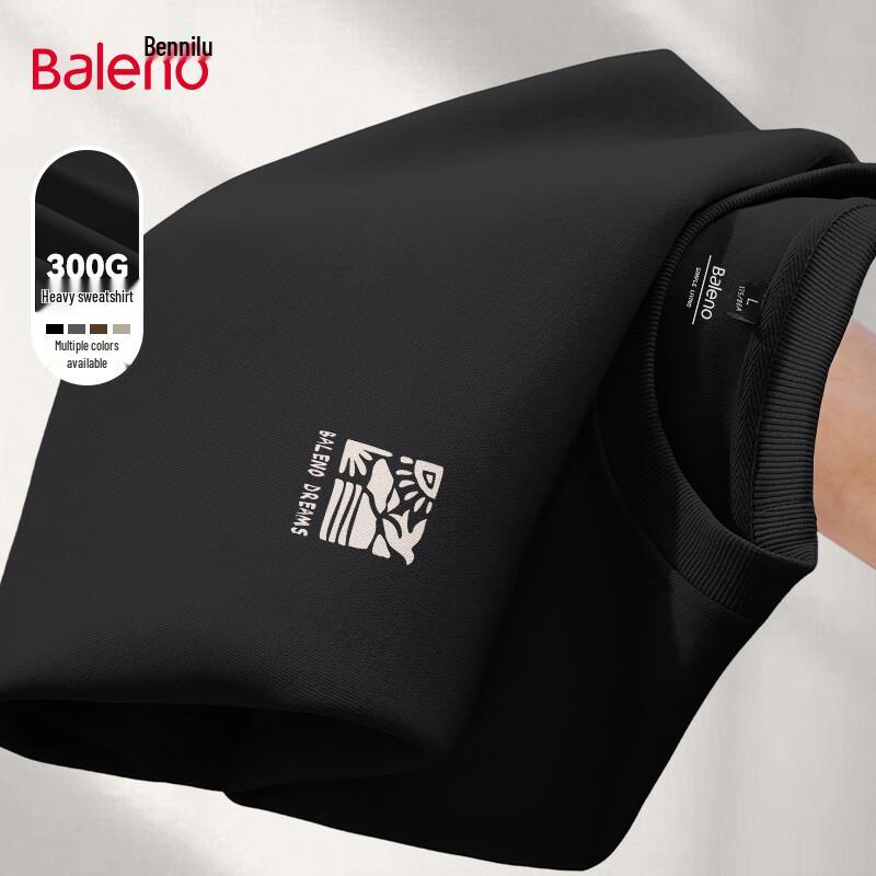 

Мужской свитшот Baleno 300 г, тяжелый вес, в американском повседневном стиле, с принтом, круглый вырез 5XL