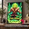 Personalized Broly Diamond Art Custom Name 5D Diamond Painting Full Drill DIY Craft
