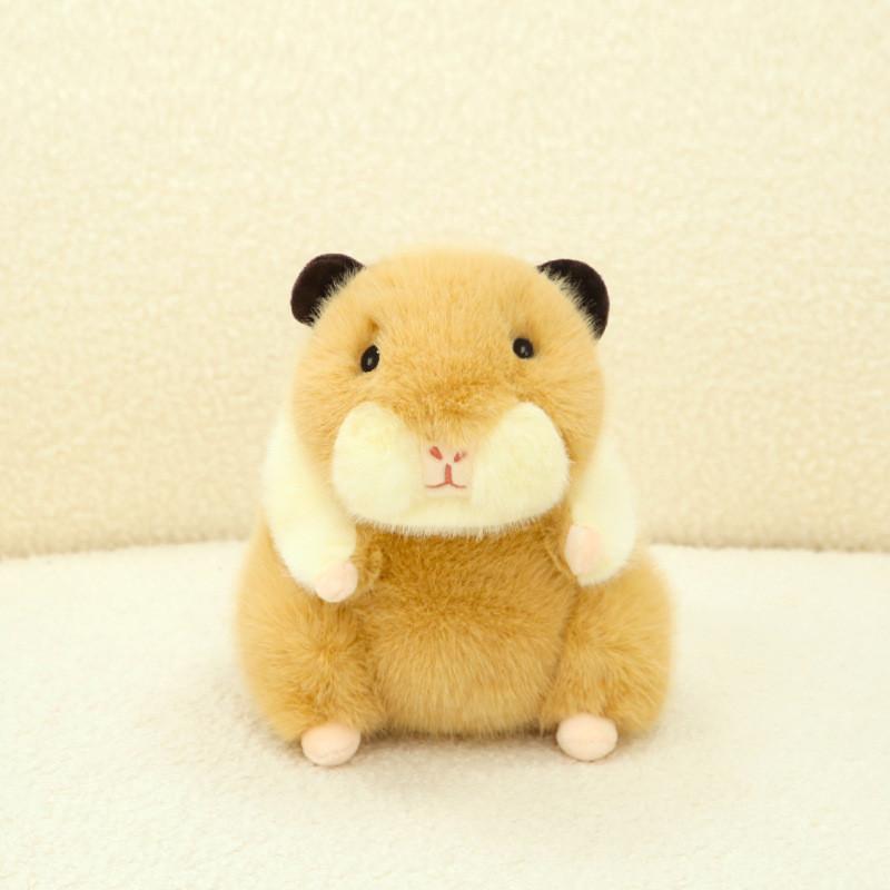 Plush Guinea Pig Toy Sitting Cavy Doll Stuffed Animal Cartoon Home Decor Gift