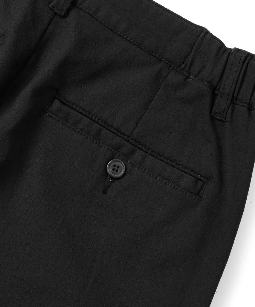 KULTE Men'S Fleece-Lined Elastic Waist Chino Pants Black