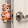 3D Katzenbauch Aufkleber Gummi Anti-Kollisions-Aufkleber Türstopper Stressabbau Spielzeug Lustiger Dekorations-Aufkleber für die Wand