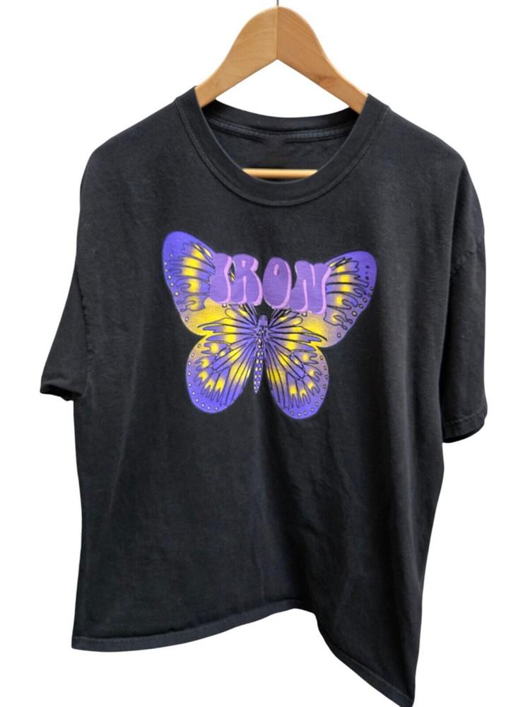 

Iron Butterfly Психоделическая рок-группа Футболка с коротким рукавом для взрослых UB196 3XL