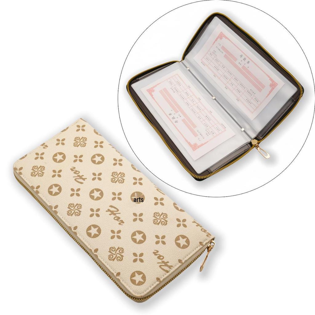 Passbook & Check Storage Album - Large Capacity Card Holder & Document Sleeve