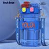 Water Bottle Childrens Water Cup Boys Portable Double Drink with Lid Straw Cup Student Water Bottle Plastic Cup Girls Gift Cup