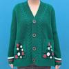 Autumn Winter Women's Knitted Cardigan Sweater Thickened Plus Size Cardigan Jacket V-neck Twist Loose Knitted Short Jacket
